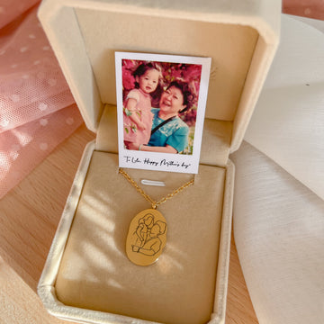 Lillie Personalized Engraved Necklace